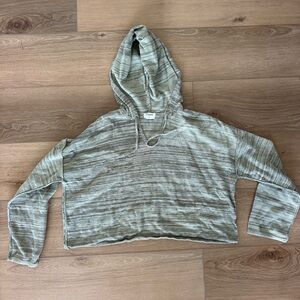 Storia Sage Green Hooded Sweatshirt
